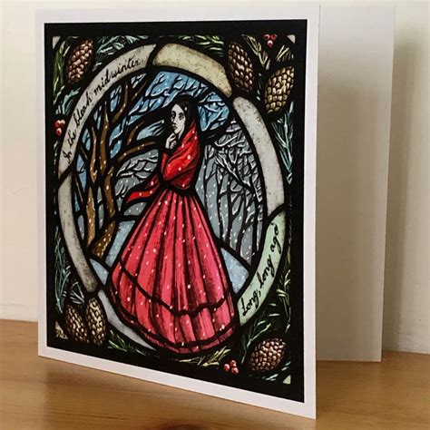 Winter Collection Five Greeting Cards Rachel Mulligan Stained Glass