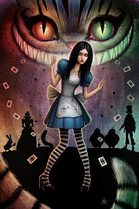 Dark Alice By Nszerdy On Deviantart Alice In Wonderland Artwork Dark