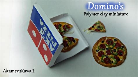 How To Dominos Inspired Miniature Pizza Miniature Food Tutorials