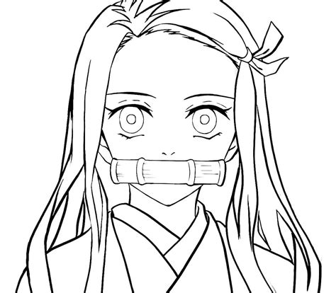 Nezuko Kamado 4 Coloring Page Anime Coloring Pages Images And Photos