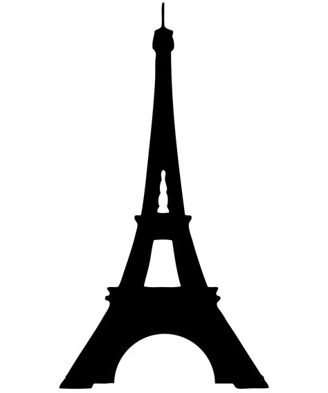 Its construction in 2 years, 2 months. Eiffel tower silhouette clipart free stock photo public ...