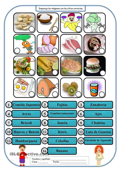 La Comida Spanish Food Unit Spanish Food Spanish Worksheets