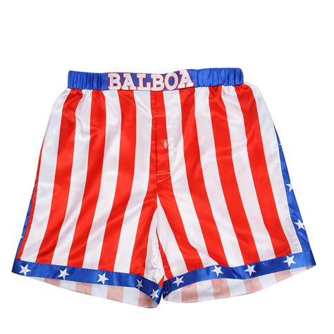 1 Pcs Rocky Balboa Mens Movie Boxing Costume Shorts American Flag Boxer