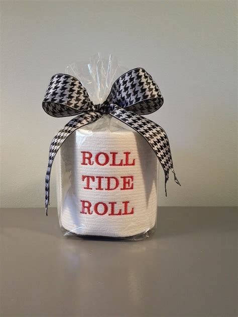 Embroidered Toilet Paper Roll Tide Roll Alabama By Pinkbluekitty
