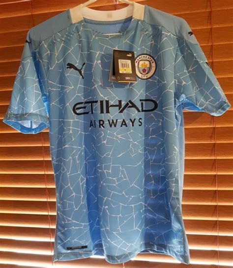 Puma Manchester City Fc Authentic 2020 21 Home Soccer Jersey Mens M
