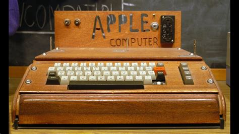 The Original Apple Computer Apple I In 1976 Youtube