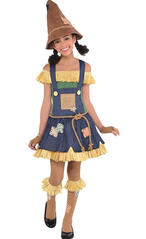 Girls Scarecrow Costume The Wizard Of Oz Scarecrow Costume