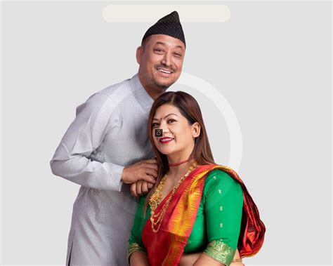 middle aged nepali husband and wife in daura suruwal and saree photos nepal