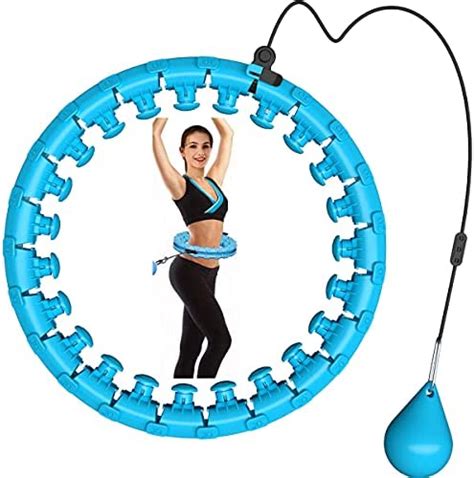 Apzek Weighted Smart Hula Exercise Hoop For Adults And Kids 2 In 1