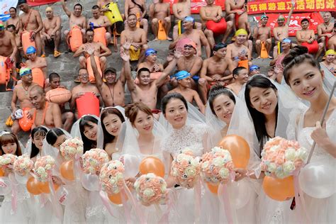 China Celebrates Singles Day By Semi Naked Parade Mirror Online
