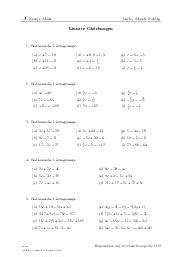 Lösungen der übungen und aufgaben zu linearen gleichungen. Klasse 8 | Arbeitsblätter mit Aufgaben, Lösungen und Videos