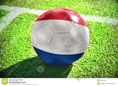 Under his tenure as head coach the flag football. Football Ball With The National Flag Of Netherlands Lies ...