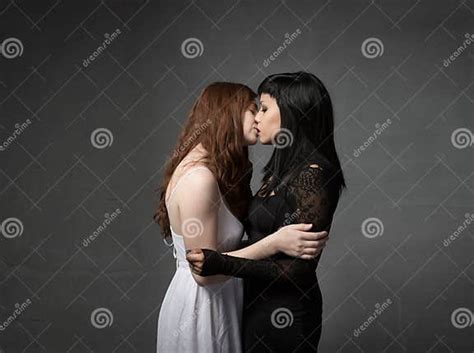 lesbians kisses in dark background stock image image of ecstasy embrace 56879285