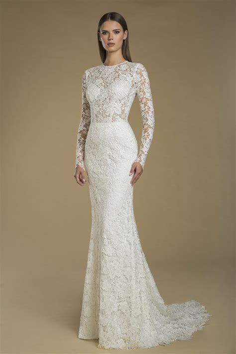 Https://favs.pics/wedding/long Sleeve Sheath Lace Wedding Dress