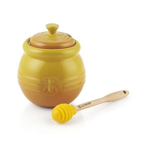 Le Creuset Honey Pot With Dipper Reviews Crate And Barrel Crate And Barrel Honey Pot Honey Jar