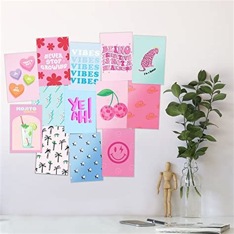 Preppy Room Decor Aesthetic Wall Collage Kit Pictures For Bedroom Wall
