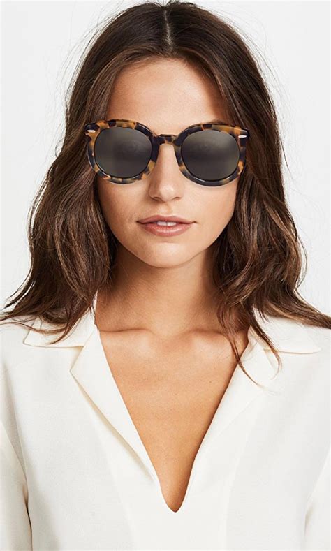 Karen Walker Crazy Tort Sunglasses Womens Fashion Watches