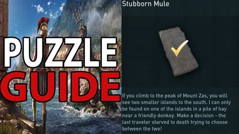 Stubborn Mule Puzzle Guide AC Odyssey Assassins Creed Odyssey YouTube