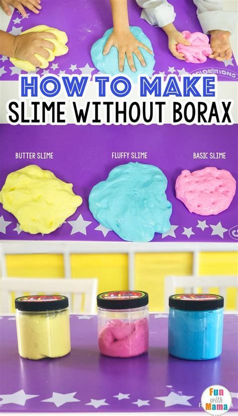 How To Make Slime Without Borax Slime For Kids Make Slime For Kids