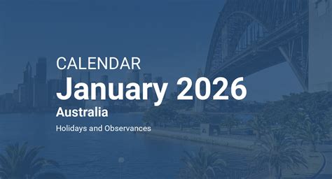 January 2026 Calendar Australia