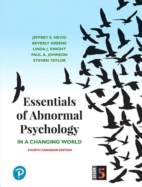 Pearson Essentials Of Abnormal Psychology Fourth Canadian Edition 4