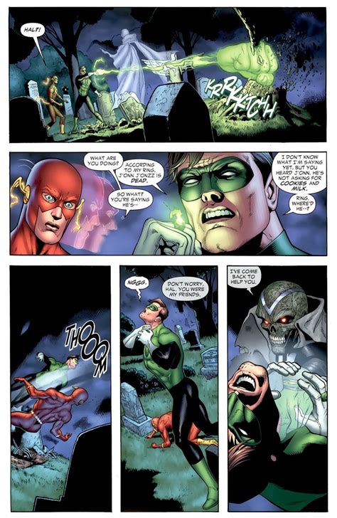 The Flash And Green Lantern Vs Black Lantern Martian Manhunter
