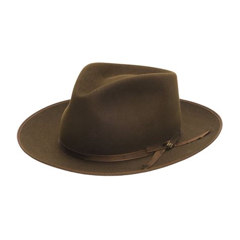 Pure Stratoliner Stetson Beaver Fur Felt Fedora Hat Fashionable Hats