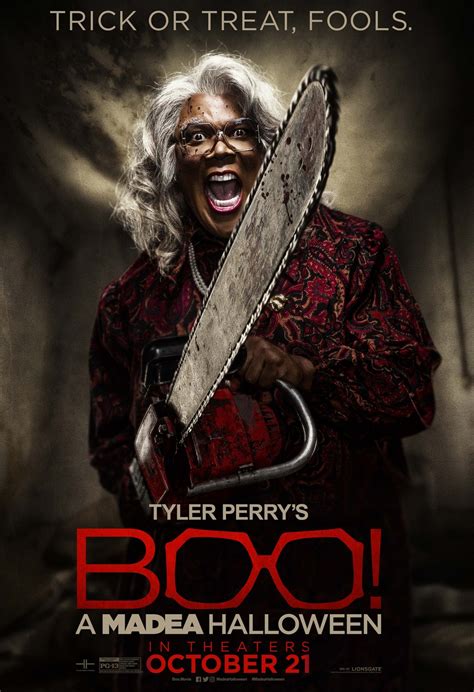 With no place to turn, she moves in with her friend bam who is recovering from surgery. Boo! A Madea Halloween DVD Release Date | Redbox, Netflix ...