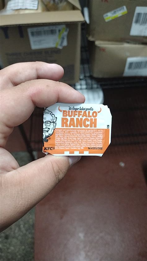 The New Buffalo Ranch Sauce Packages R Kfc