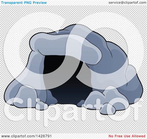 Clipart Of A Cartoon Cave Royalty Free Vector