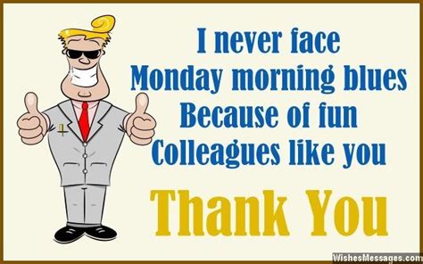 Thank You Funny Quotes For Co Workers Quotesgram
