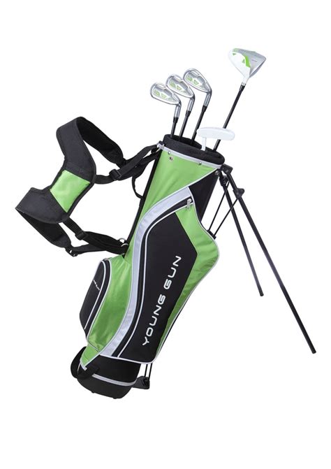 Young Gun Sgs V2 Junior Golf Club Youth Set And Bag For Kids Green 12 14