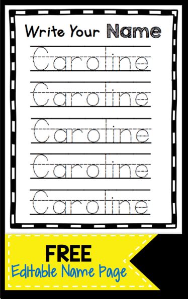 These lines are provide so children can practice printing each word 3 times. Learn to Write Your Name - FREEBIE — Keeping My Kiddo Busy ...