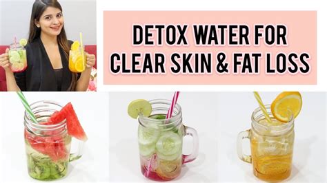 Detox Water For Clear Skin And Fat Loss Infused Water Benefits Youtube