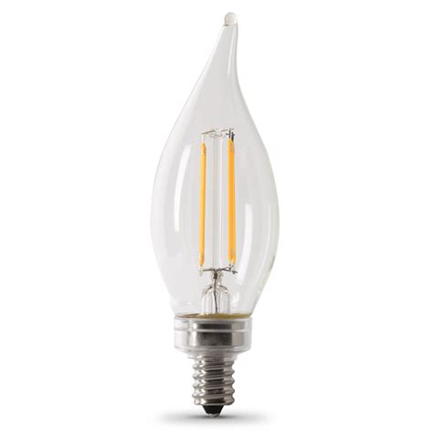 Feit Electric 40w Ca10 2700k Dimmable Flame Tip Led Bulb 6pk