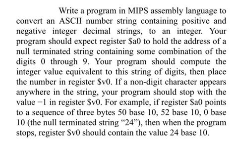 Solved Write A Program In MIPS Assembly Language To Convert Chegg Com