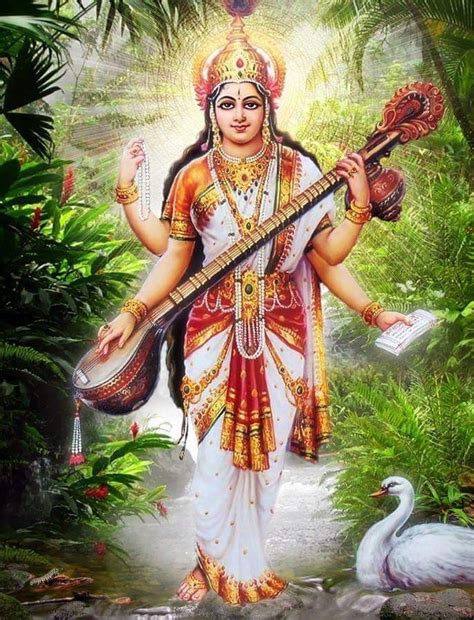 Sarswati Devi 1121 Saraswati Goddess Goddess Artwork Indian Gods