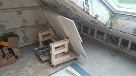 Gipskartonplatten decke vergleich die preiswertesten gipskartonplatten decken im überblick! Werkraum: Gipskartonplatten alleine an einer Dachschräge ...