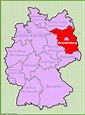 Brandenburg location on the Germany map - Ontheworldmap.com