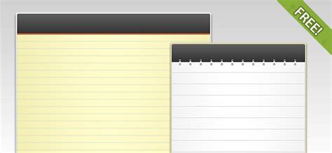 Free PSD Notepad Templates Free PSD Files