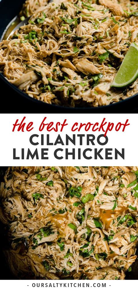 Cilantro Lime Chicken Crock Pot Lime Chicken Tacos Cilantro Recipes