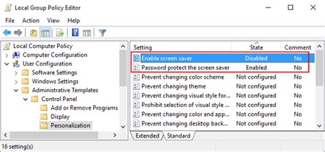 windows  screensaver greyed  password recovery