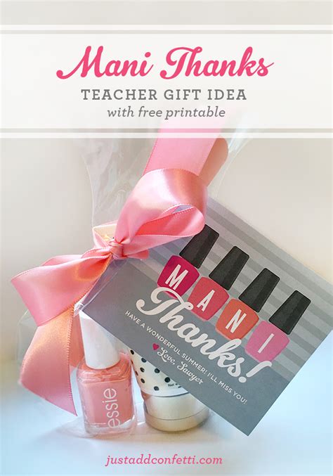 Browse & discover thousands of brands. "Mani Thanks" Gift Idea With Free Printable - Just Add ...