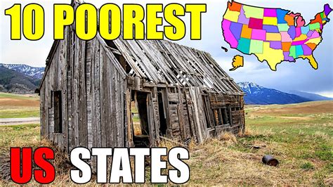 10 Poorest Us States By Median Household Income Youtube