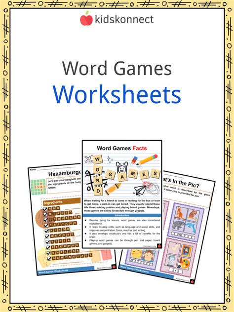 Word Games Facts Worksheets Types Of Games And History For Kids