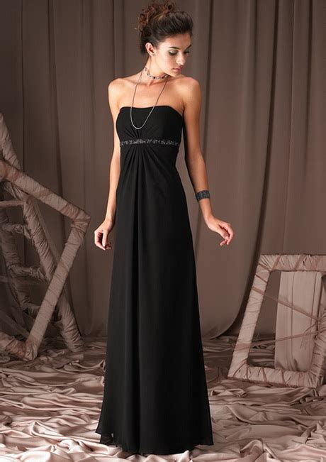 Black Long Bridesmaid Dresses