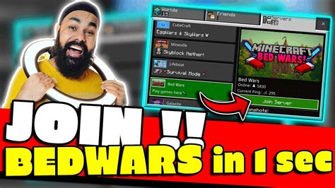How To Play Bedwars In Minecraft Pe Minecraft Bedwars Server Play