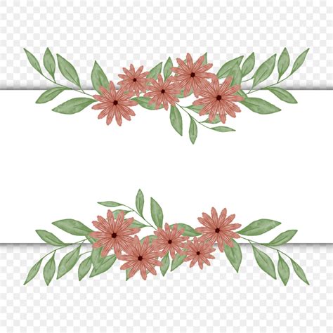 Ornamen Bunga Undangan Pernikahan Pernikahan Undangan Bunga Png