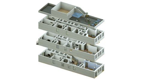 Service Highlight Commercial Real Estate 3d Graphics And Floor Plan