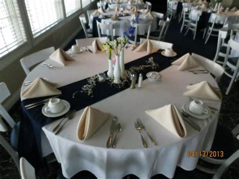 How many seats will you need? How big should centerpieces be? 60" rounds - pictures please!